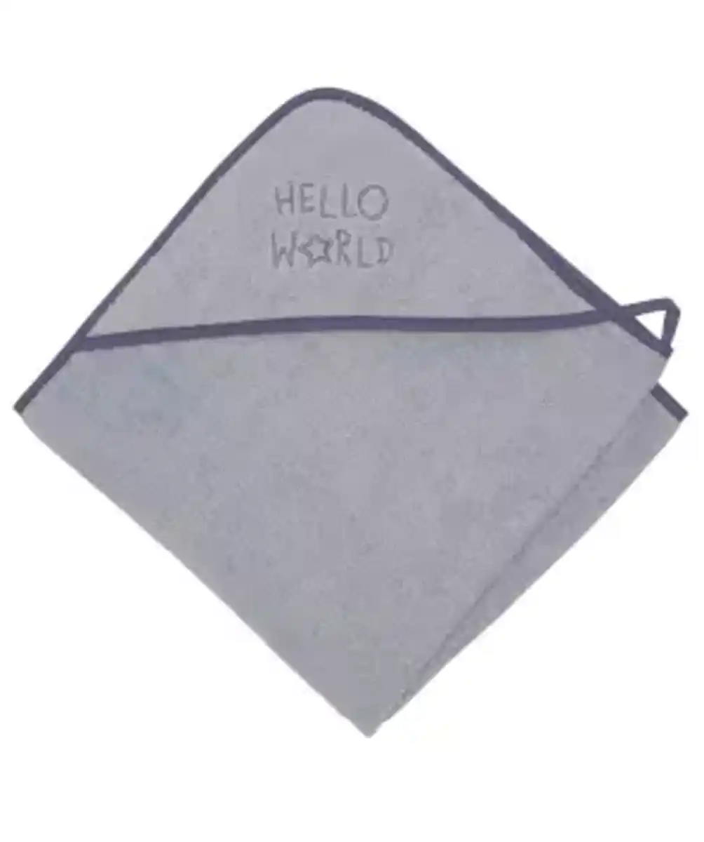 Bild 1 von Kapuzenhandtuch, hellblau bedruckt