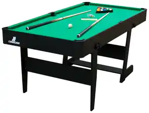 Billiardtisch Hustle XL ca. 183x83x91cm, Grün, Schwarz
