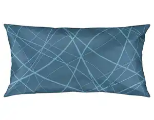 Kissenhülle Alex Design in Blau ca. 40x80cm, Blau