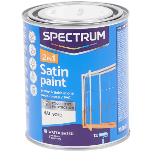 Bild 1 von Spectrum 2-in-1 Seidenglanzlack RAL 9010