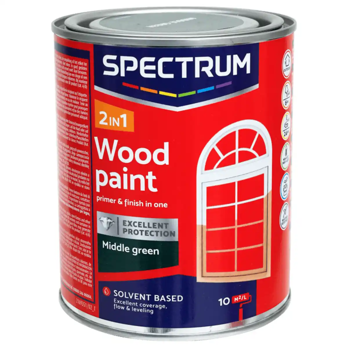 Bild 1 von Spectrum 2-in-1 Holzlack Seidenglanz Mittelgrün