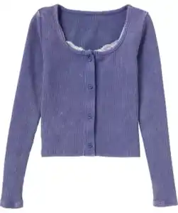 Spaghettitop + Strickjacke, dunkelblau