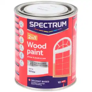 Spectrum 2-in-1 Holzlack Seidenglanz Weiß