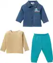 Bild 1 von Jeanshemd + Langarmshirt + Pull-on-Hose, jeansblau