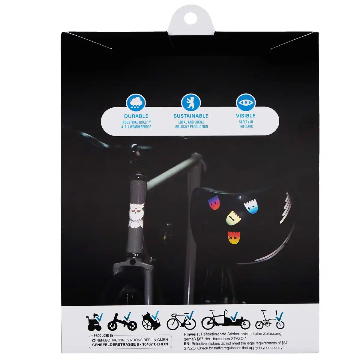 Bild 3 von REFLECTIVE BÄR HERZ SCHLÄGT DRAUßEN - Fahrradzubehör