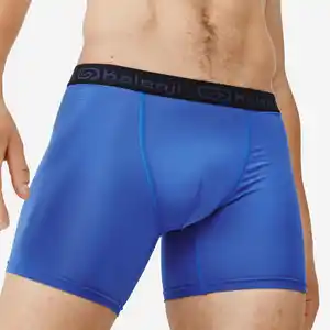 KALENJI Lauf-Boxershorts Herren Mikrofaser - blau