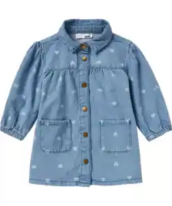 Jeanskleid Herzen, jeansblau