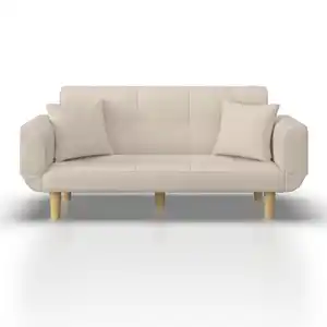 Schlafsofa Miriam Beige Webstoff, Beige
