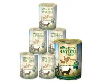 Dehner Best Nature Nassfutter für Hunde Adult, 6 x 400 g/800 g