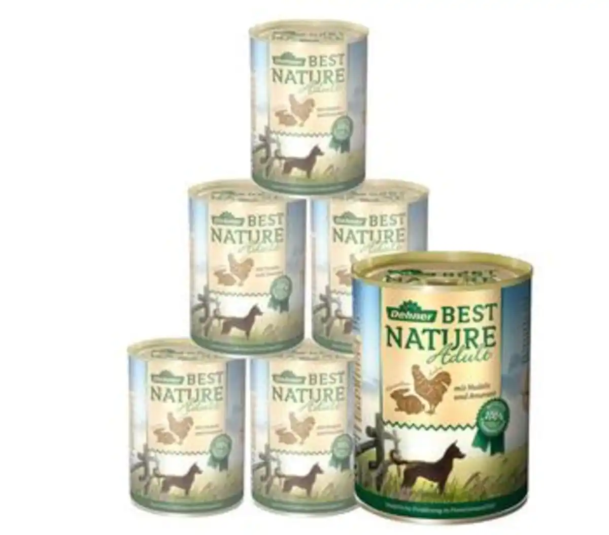 Bild 1 von Dehner Best Nature Nassfutter für Hunde Adult, 6 x 400 g/800 g