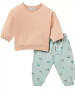 Newborn Langarmshirt + Hose, Beige