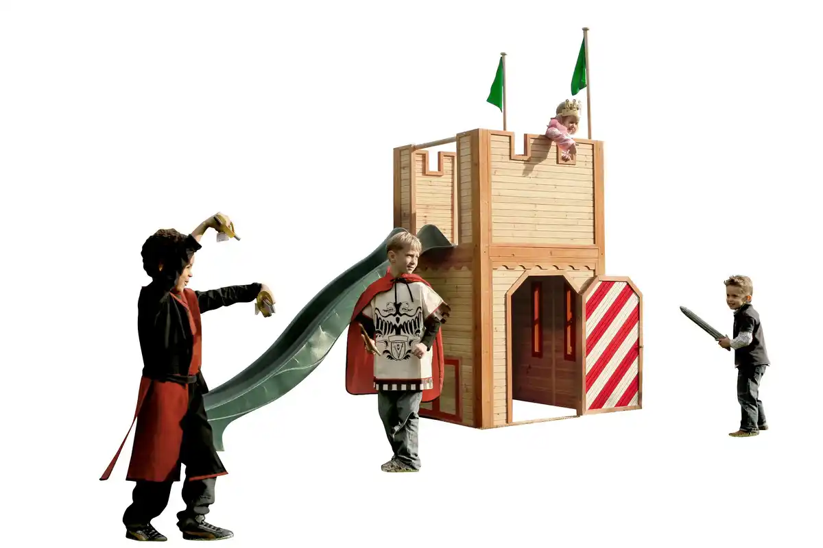 Bild 1 von Spielturm Arthur aus Zedernholz, Braun