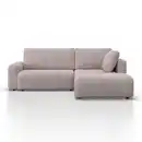Bild 1 von Wohnlandschaft Gia mit Schlaffunktion Hellgrau Cord, Hellgrau