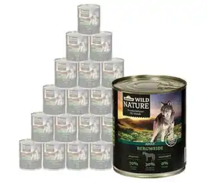 Dehner Wild Nature Nassfutter für Hunde Bergweide Adult, 400 g/800 g