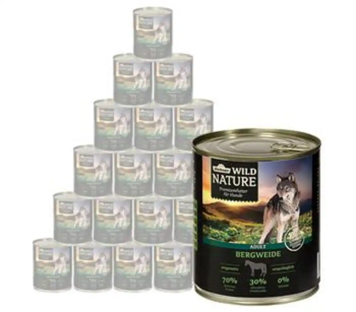 Bild 1 von Dehner Wild Nature Nassfutter für Hunde Bergweide Adult, 400 g/800 g