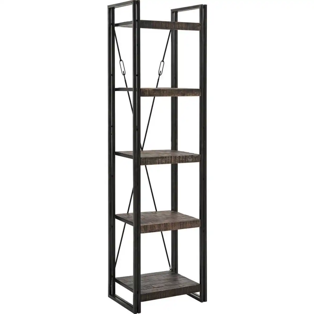 Bild 1 von Xxxl Regal, Braun, Holz, Mangoholz, massiv, 5 Fächer, 55x200x40 cm, Wohnzimmer, Regale, Bücherregale