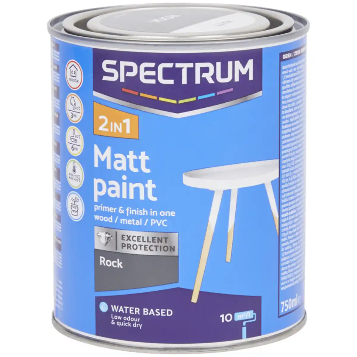 Bild 1 von Spectrum 2-in-1 Acryllack Matt Rock