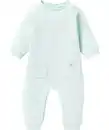 Bild 1 von Newborn Sweat-Strampler, mintgrün