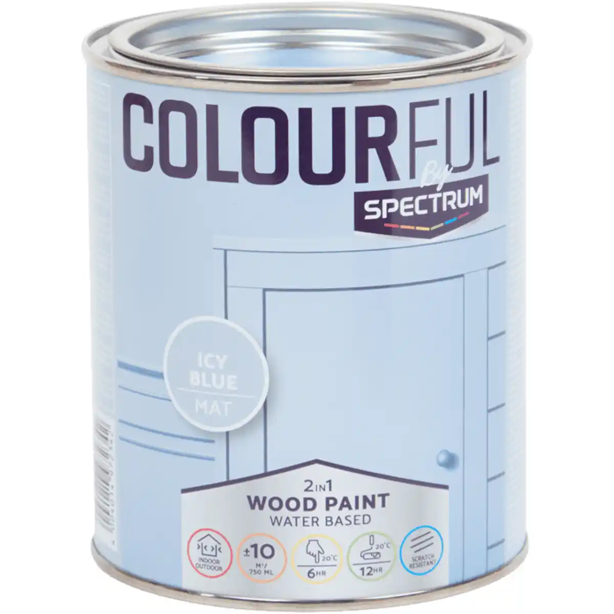 Bild 1 von Spectrum Colourful 2-in-1 Möbelfarbe Icy Blue