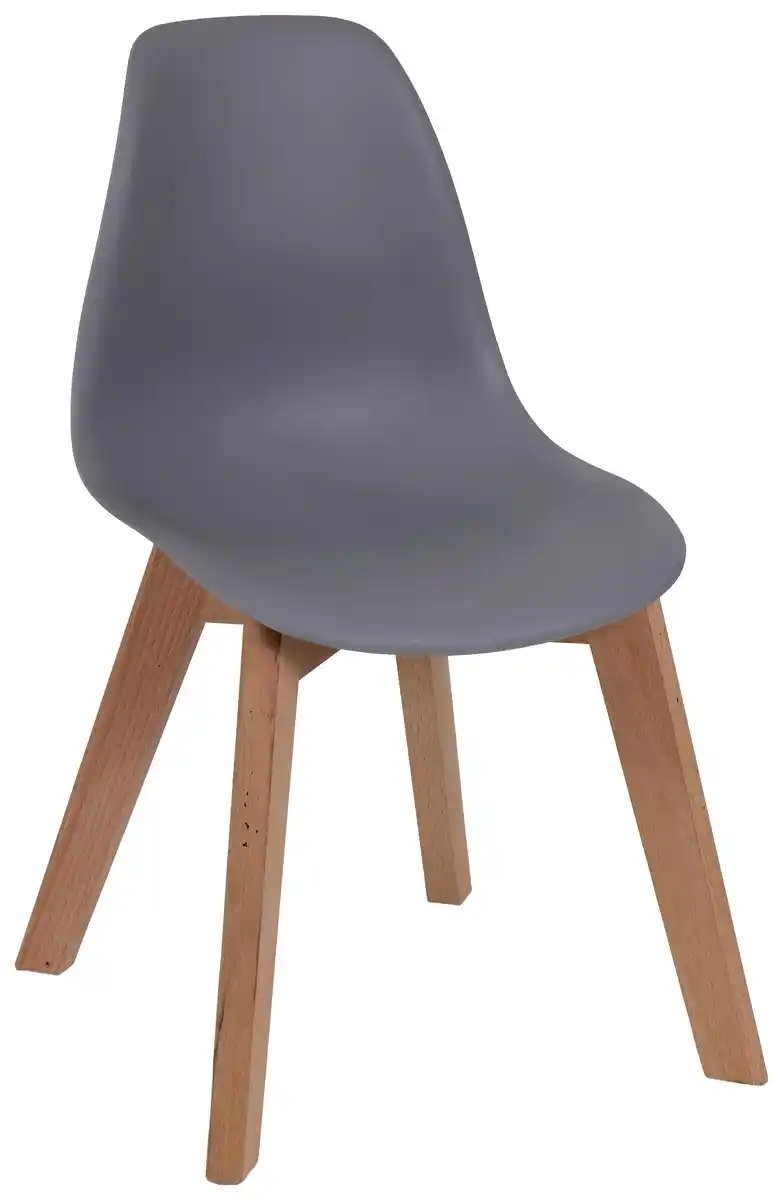 Bild 1 von Kinderstuhl in Grau, Grau, Naturfarben