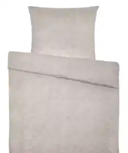 Polycotton-Bettwäsche, hellgrau melange