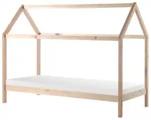 Hausbett Dallas 90x200 cm Kiefer Natur Echtholz, Kieferfarben