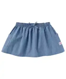 Jeansrock mit Schleife, jeansblau