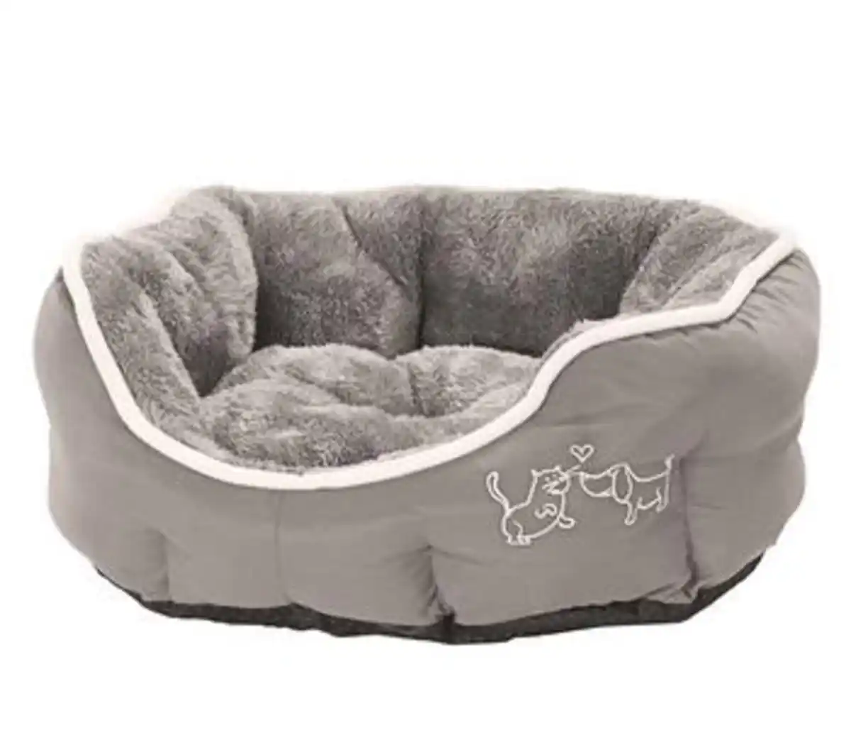 Bild 1 von Dehner Lieblinge Kuschelbett Sammy, oval, grau