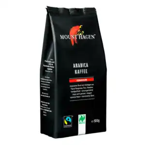 Mount Hagen Bio Arabica Kaffee gemahlen 500g