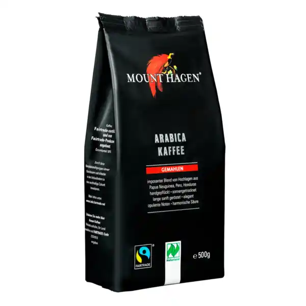 Bild 1 von Mount Hagen Bio Arabica Kaffee gemahlen 500g