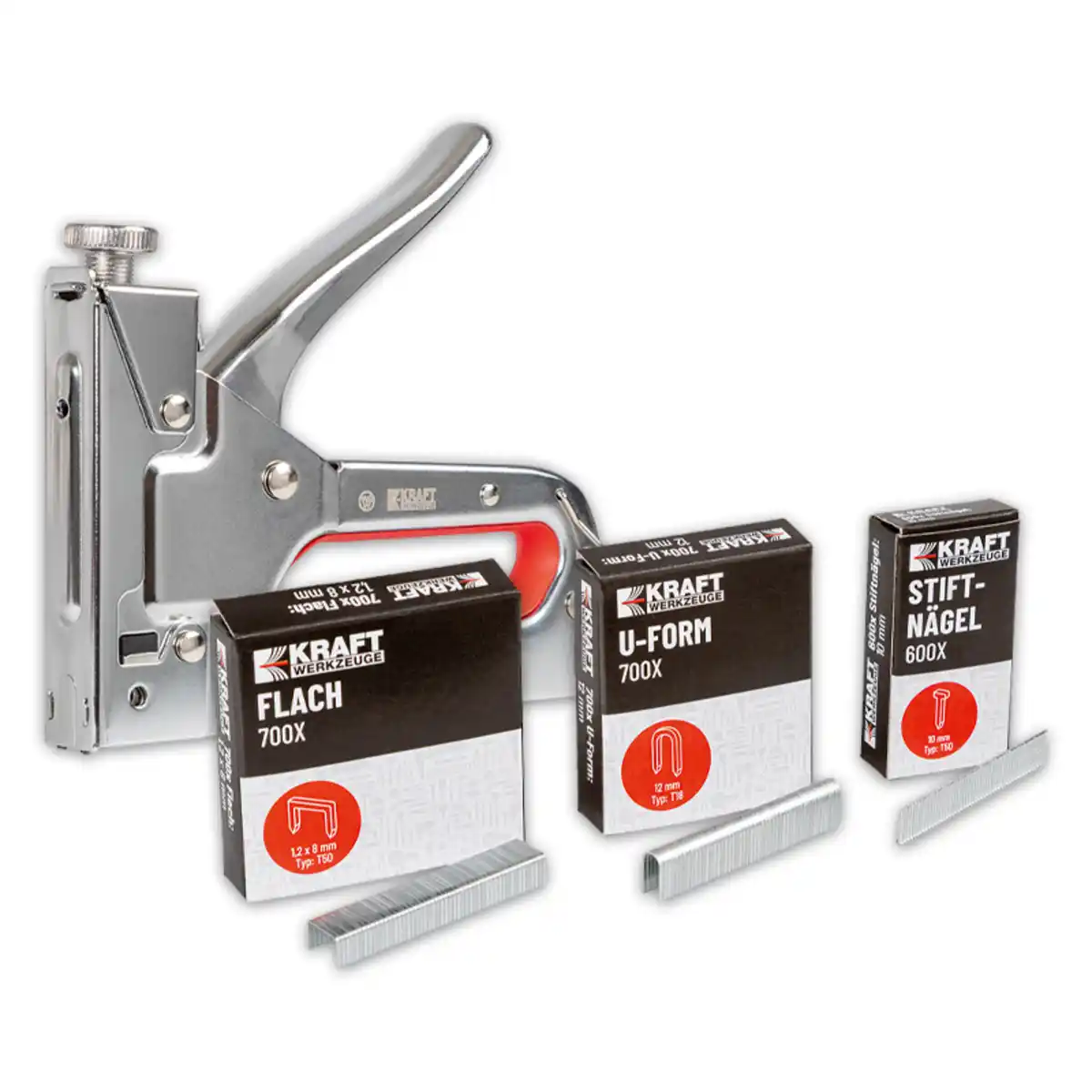 Bild 1 von Kraft Werkzeuge Handtacker-Set