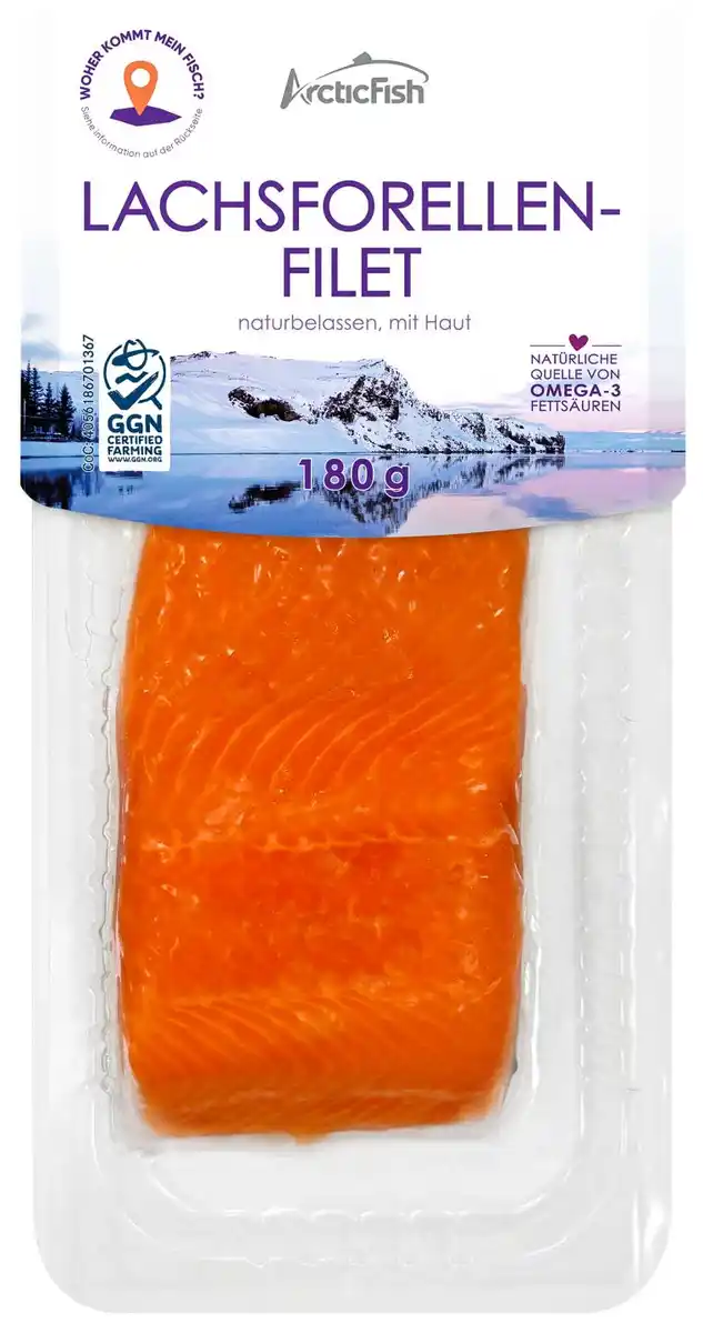 Bild 1 von ARCTIC FISH Lachsforellenfilet, 180-g-Packg.