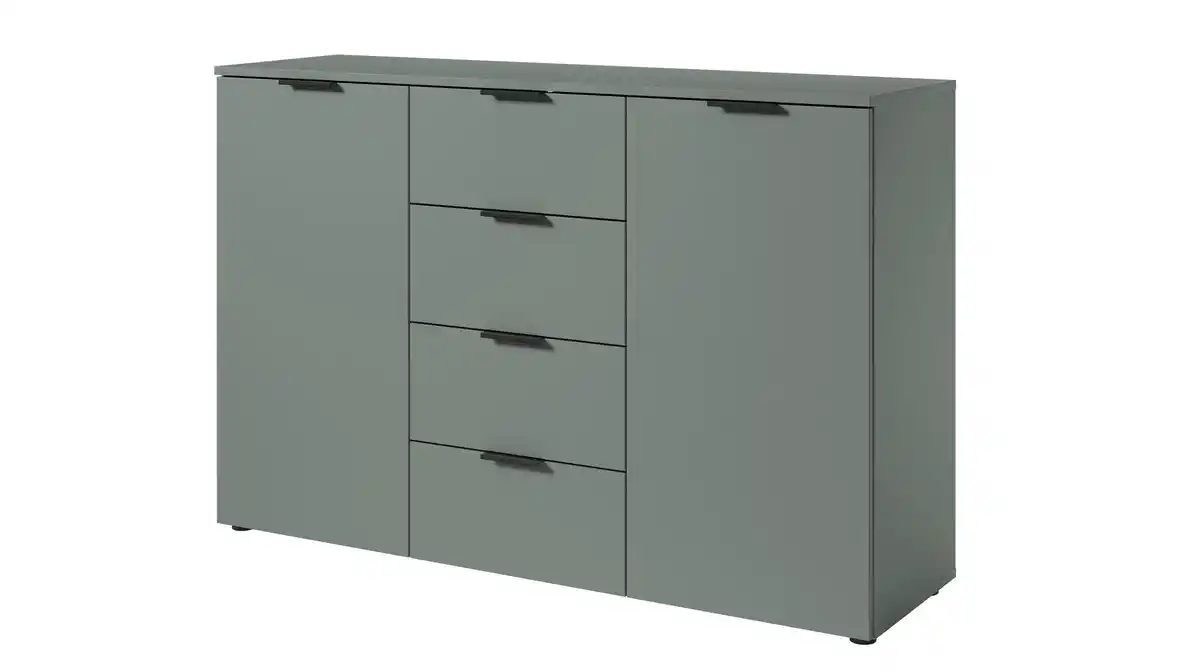 Bild 1 von Kommode mit 4 Schubladen grün 135 x 40 cm - LINZ