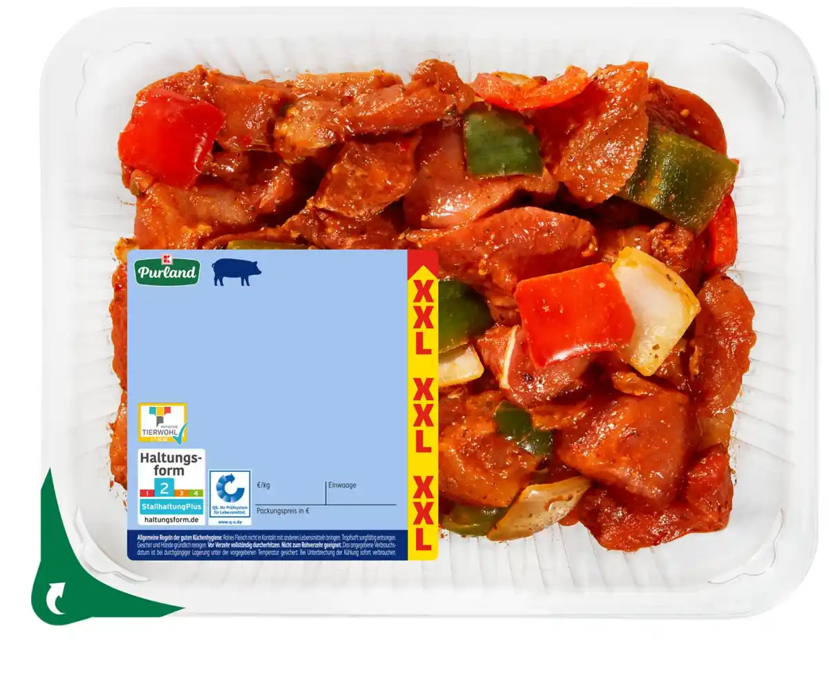 Bild 1 von K-PURLAND Gulasch »Schaschlik Art« XXL, 800-g-Großpackg.