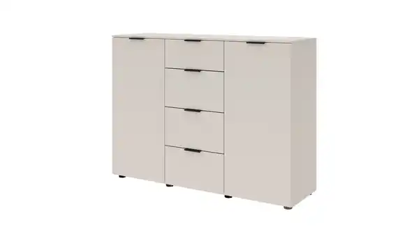 Bild 1 von Kommode mit 4 Schubladen beige 135 x 40 cm - LINZ