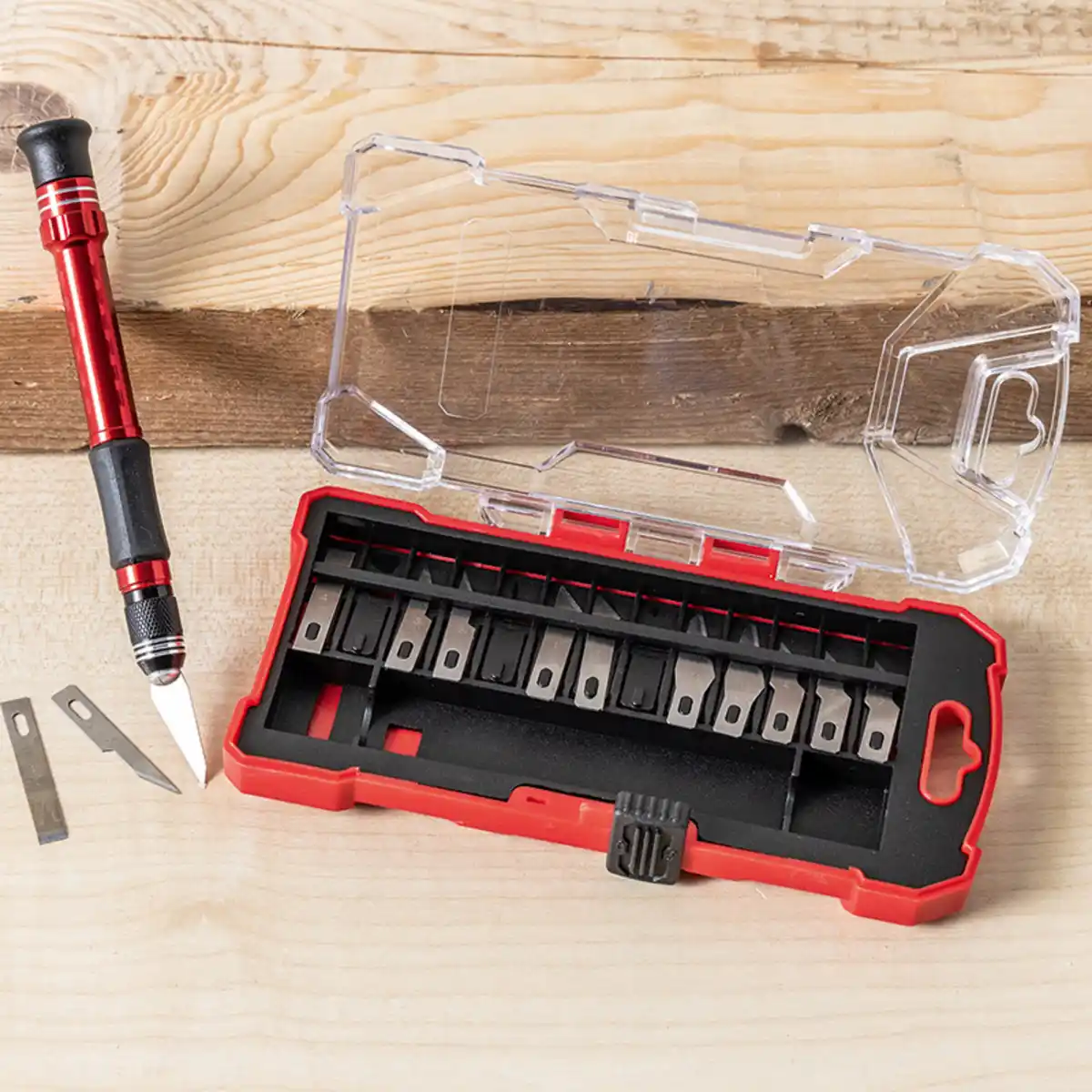 Bild 1 von Kraft Werkzeuge Präzisionsmesser-Set 14tlg.