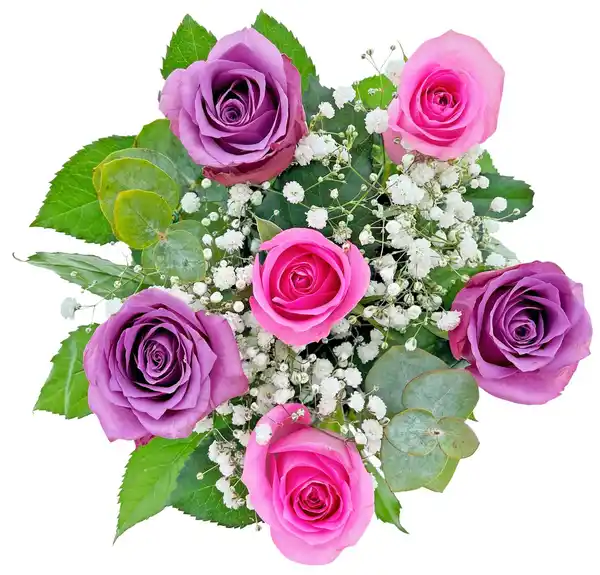 Bild 1 von Rosen-Eukalyptusstrauß