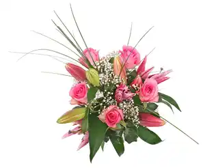 Premium-Rosen-Lilien-Orientalstrauß