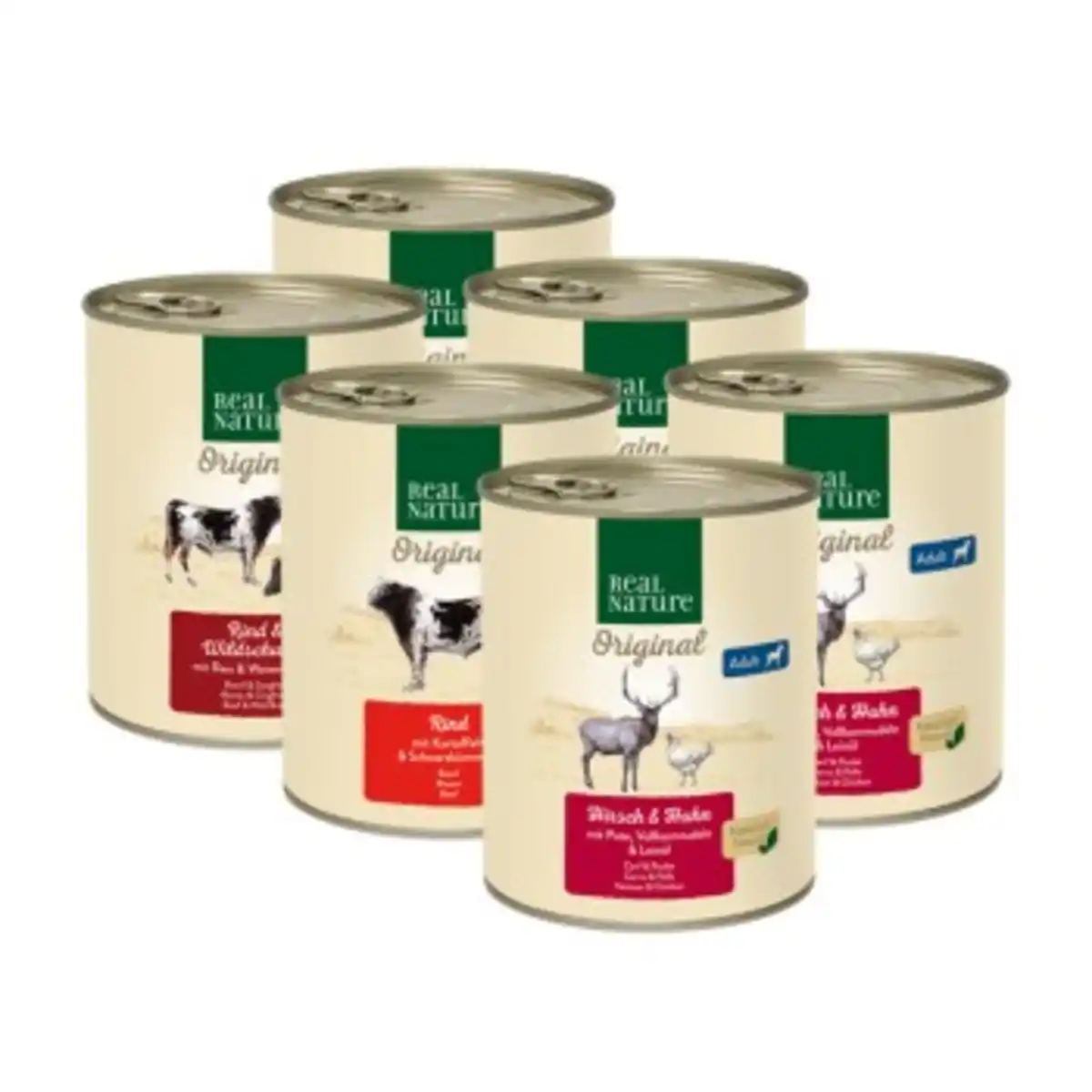 Bild 1 von REAL NATURE Original Adult 6x800 g Mixpaket 1