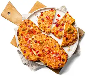 Pizza vegetarisch, Stück