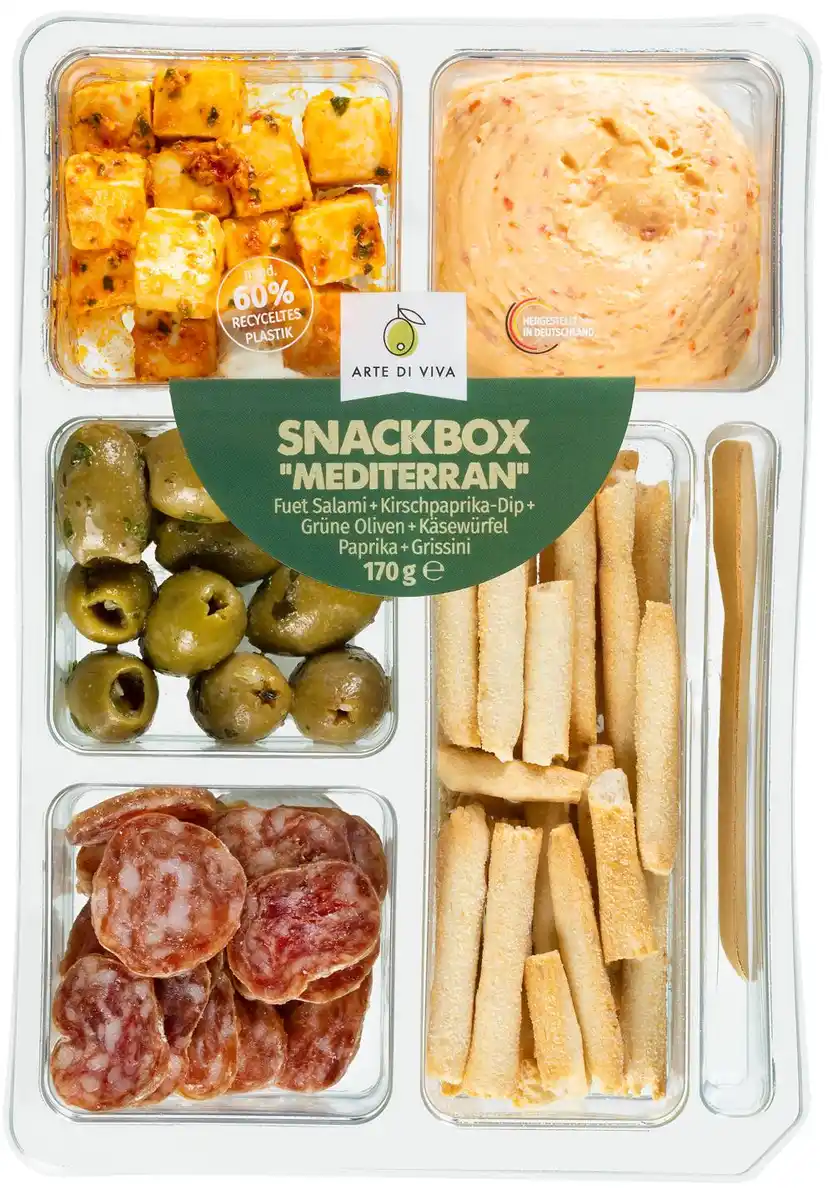 Bild 1 von ARTE DI VIVA Snackbox »Mediterran«, 170-g-Packg.