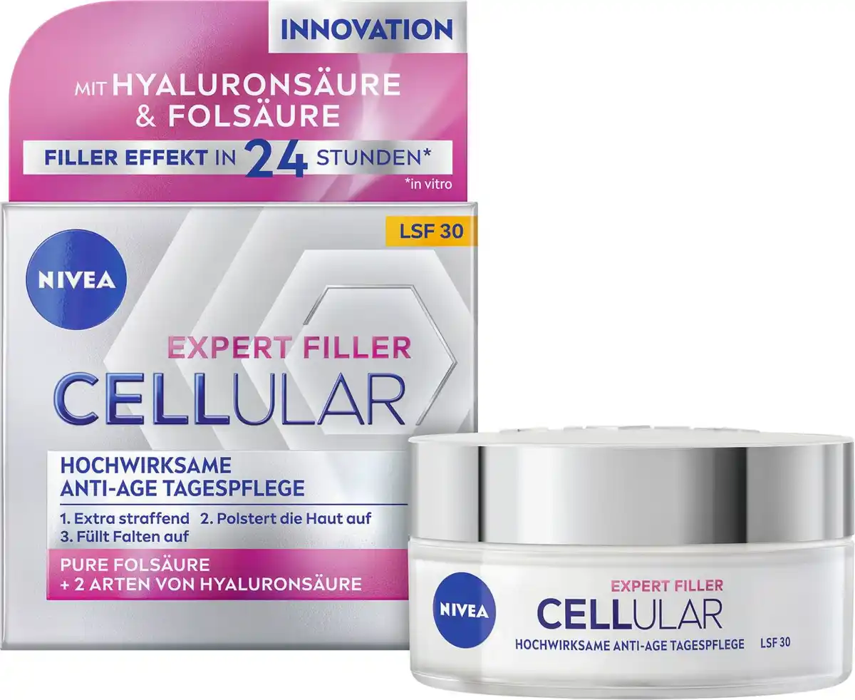 Bild 1 von NIVEA Hyaluron Cellular Filler + Straffung, 50-ml-Tiegel