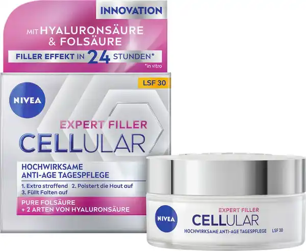 Bild 1 von NIVEA Hyaluron Cellular Filler + Straffung, 50-ml-Tiegel