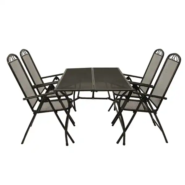 Bild 1 von Gartensitzgruppe 5-teilig Streckmetall Anthrazit