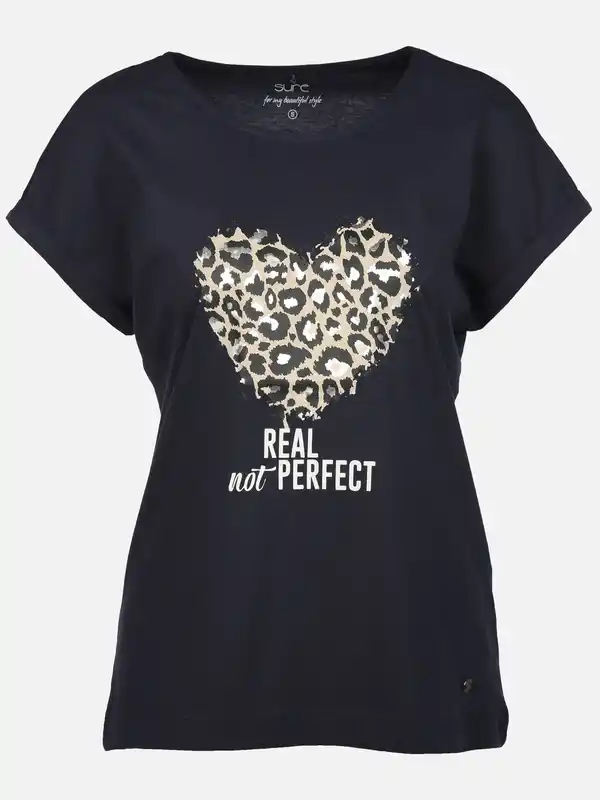 Bild 1 von Damen Shirt mit Foliendruck Marine