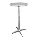 Bild 1 von Alu-Stehtisch Bistro-Stehtisch aus Aluminium mit klappbarer Tischplatte.