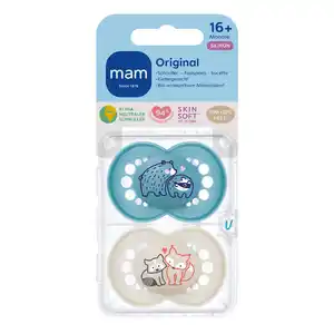MAM Original Silikon 16+ Monate Bär/Fuchs, 2 Stk