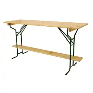 Stehtisch 220 cm klappbar Massivholz lackiert