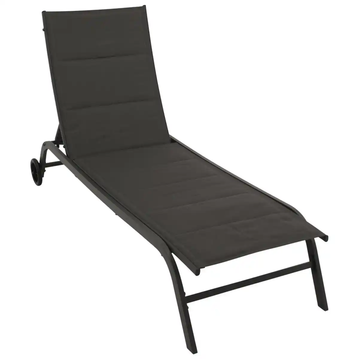 Bild 1 von Gartenliege mit Rollen Dunkelgrau