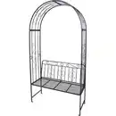 Bild 1 von Rosenbogen mit Bank 121x53x230 cm aus Metall